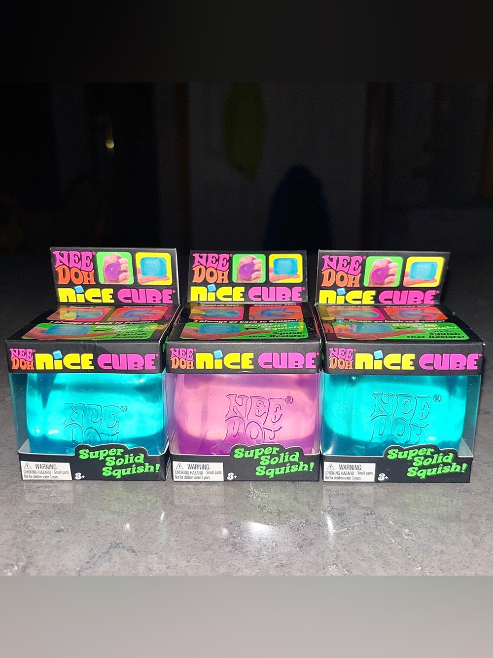 3 NWT Schylling NeeDoh Nice Cubes